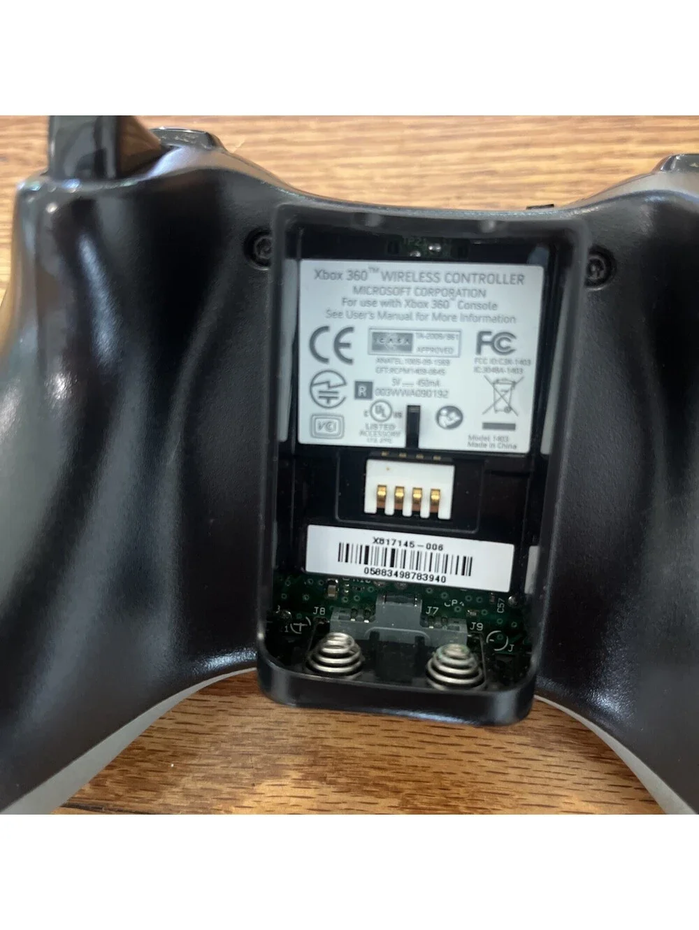 OEM Microsoft Xbox 360 & PC Windows Black Wireless Controller 1403